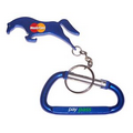 Horse Shape Bottle Opener with Key Chain & Carabiner
